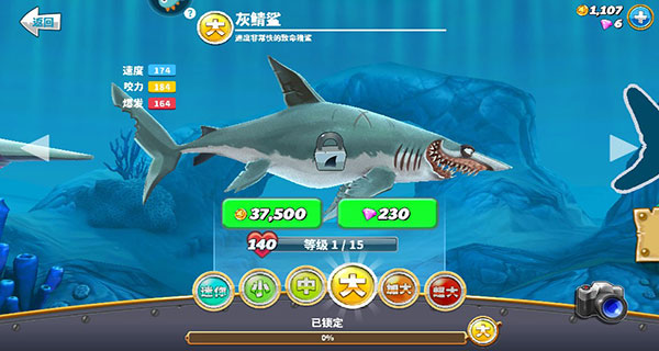 饥饿鲨世界免费版鲨鱼排名介绍