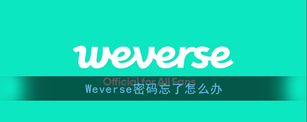 weverse忘记密码怎么办 weverse找回密码教程