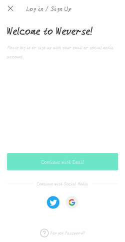 weverse忘记密码怎么办 weverse找回密码教程
