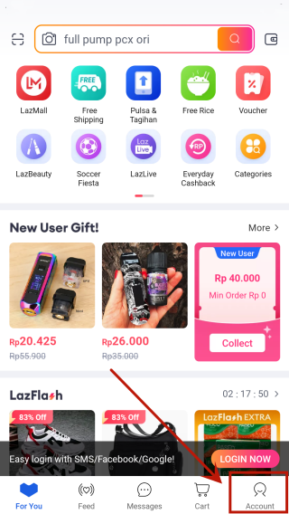 lazada买家版切换中文教程
