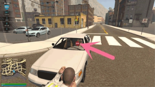 警察模拟器巡警让人下车方法