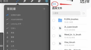 Procreate怎么导入笔刷