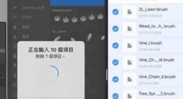 Procreate怎么导入笔刷