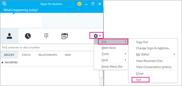 skype for business关闭自启动方法