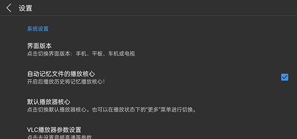 蜗牛云盘切换播放器核心模式