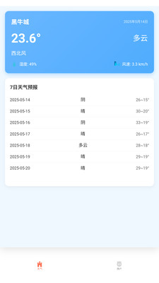 黑猫天气助手