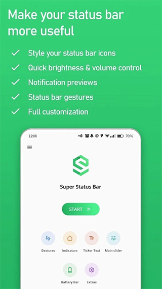 super status bar